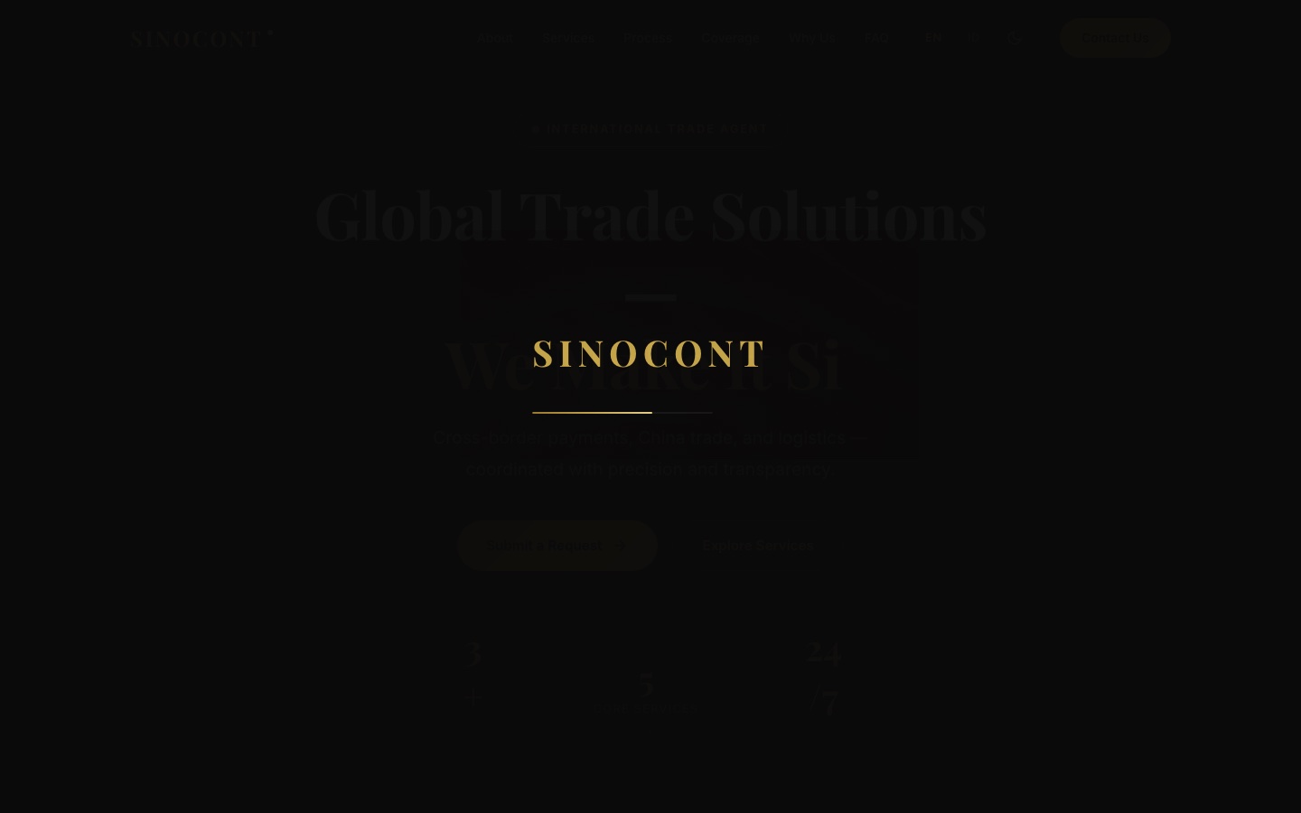 Sinocont — international trade agent corporate site